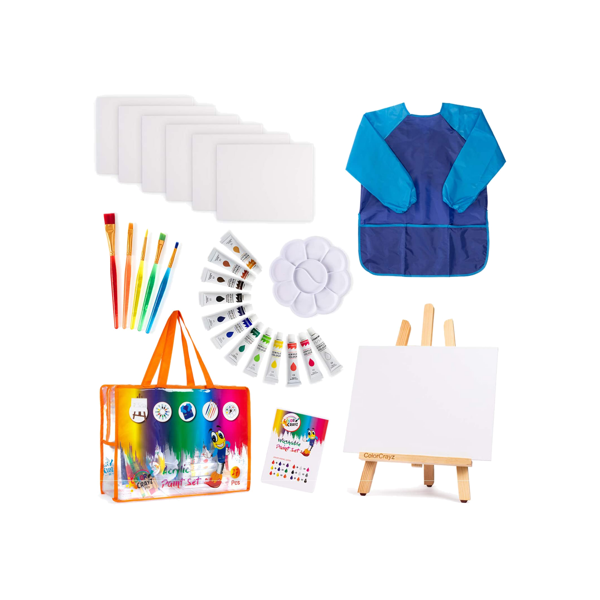 Canvas Art Paint Set (27 Pieces), Ages 4+