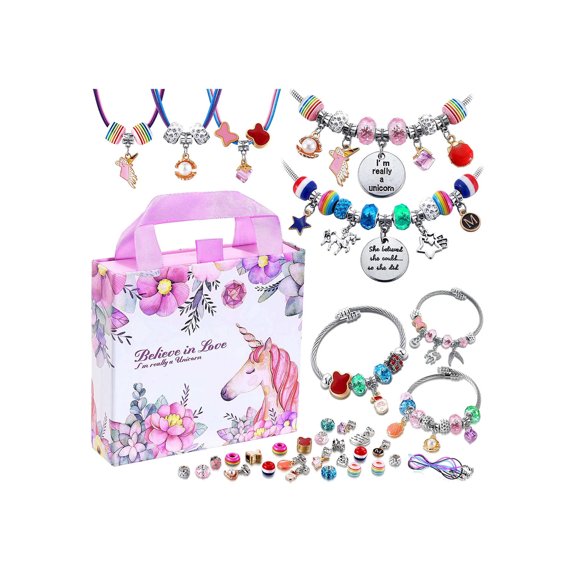 Charm Bracelet Jewelry Making Kit, Ages 8+