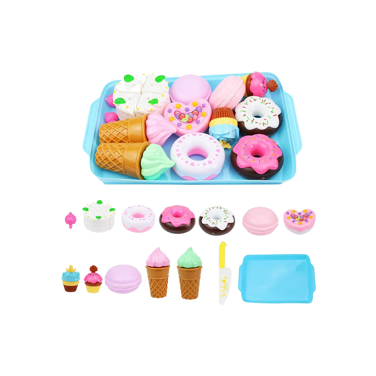 Pretend Food Play Set (15 Pieces)