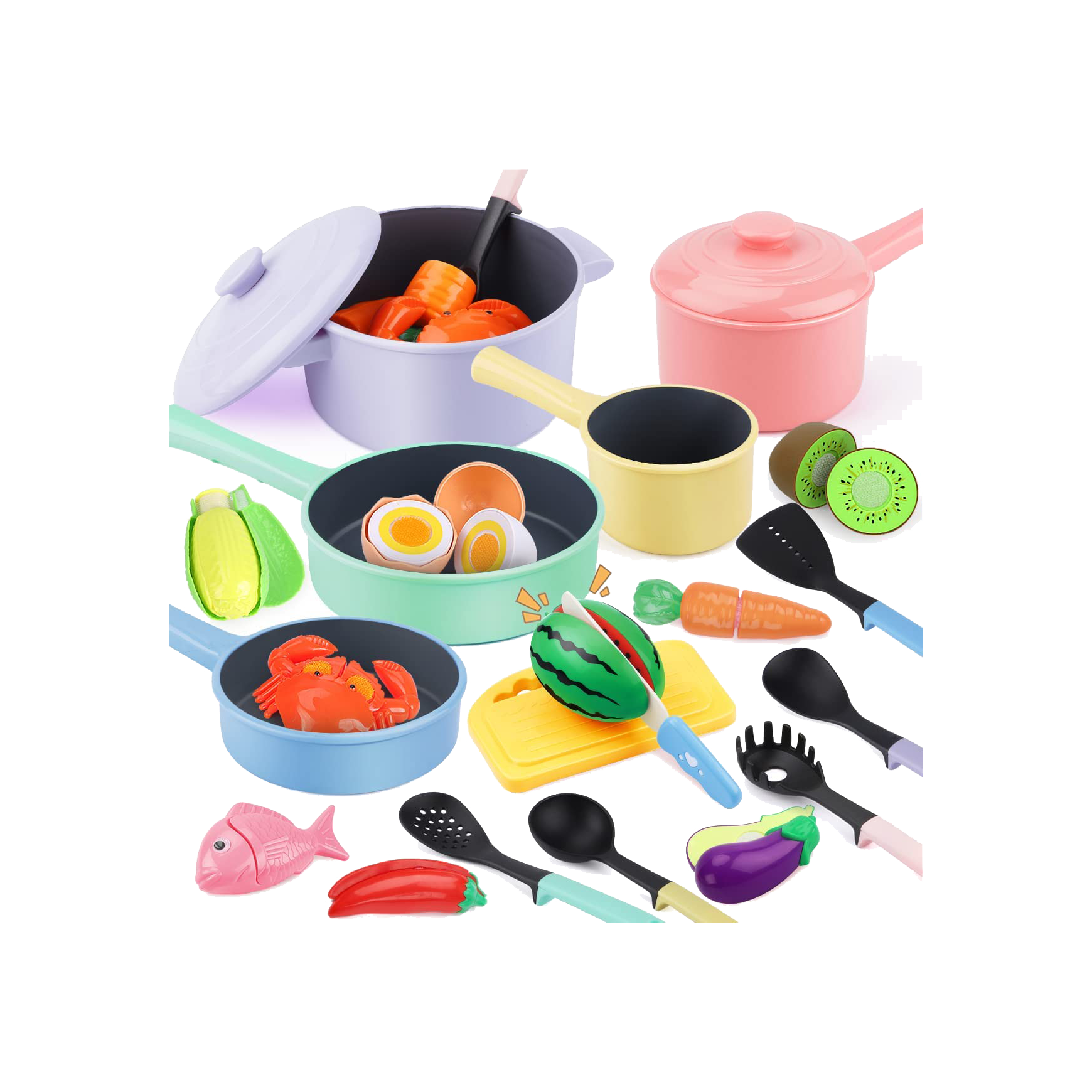 Pretend Play Kitchen Accessories Set, Ages 2+