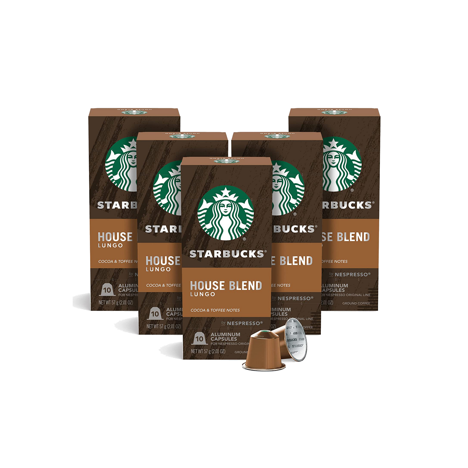 Starbucks Nespresso Medium Roast House Blend Coffee (50 Pack)