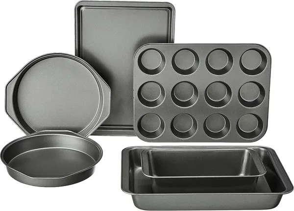 Nonstick Bakeware Set, Six Pieces