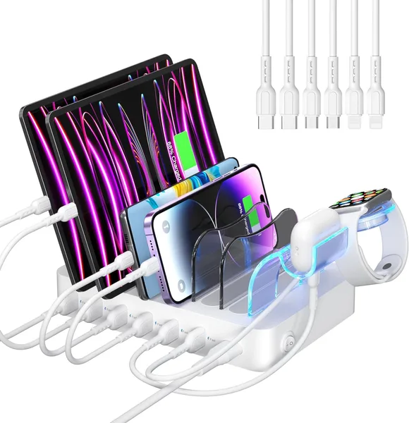 Six-Port USB Charging Station