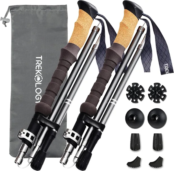 Cork-Handle Walking Poles