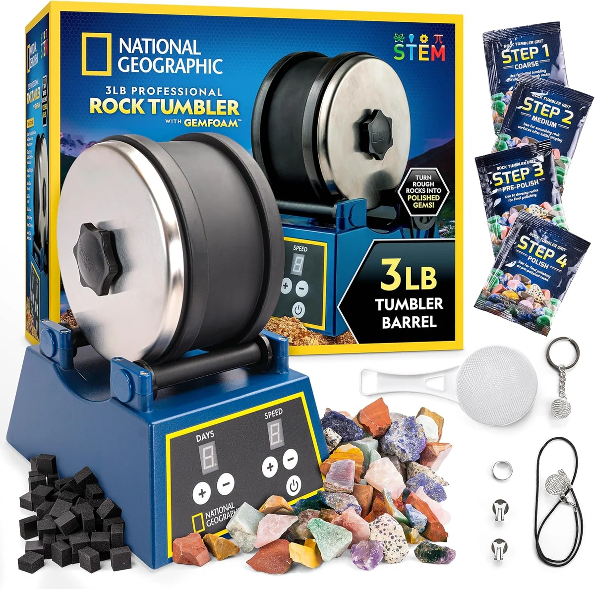 National Geographic Rock Tumbler Kit