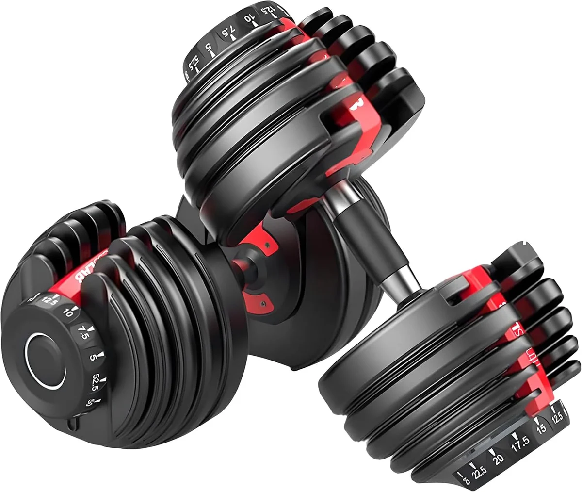 Adjustable Dumbbell Pair, 24kg