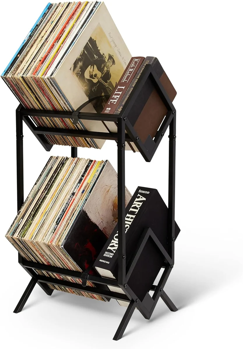 Two-Tier Vinyl Record Rack