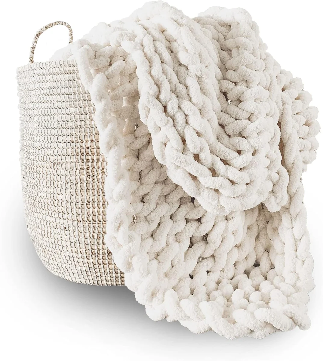 Chunky Knit Throw Blanket