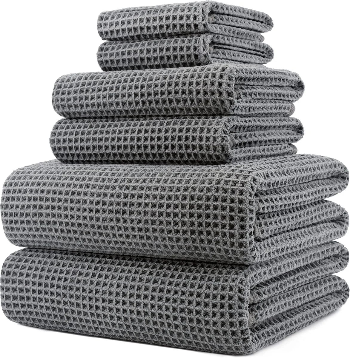 Quick-Dry Waffle Towel Set