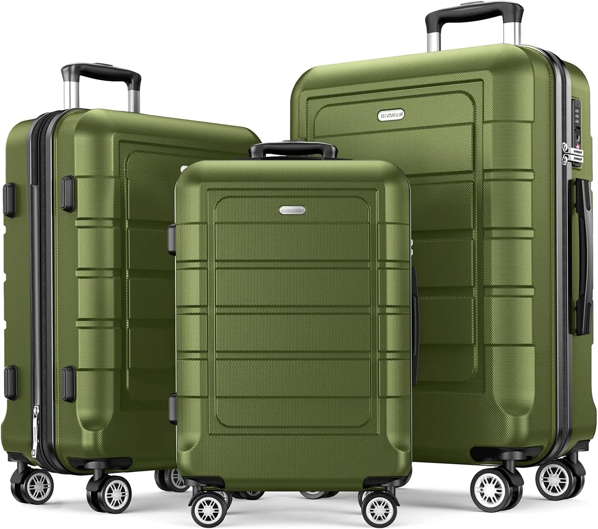 Hardside Luggage Set, Three Pieces