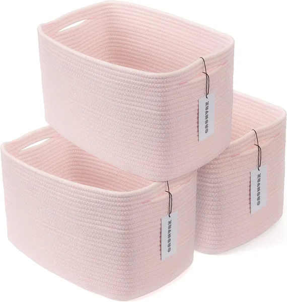 Cotton Rope Nursery Storage Baskets