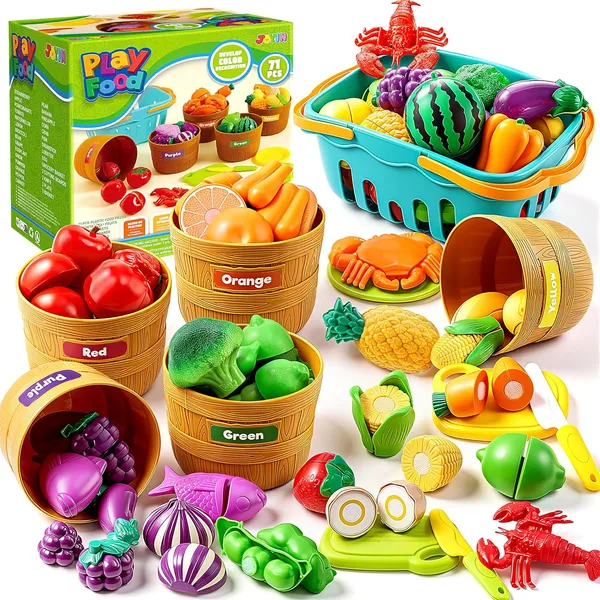 Wooden Play Food Set