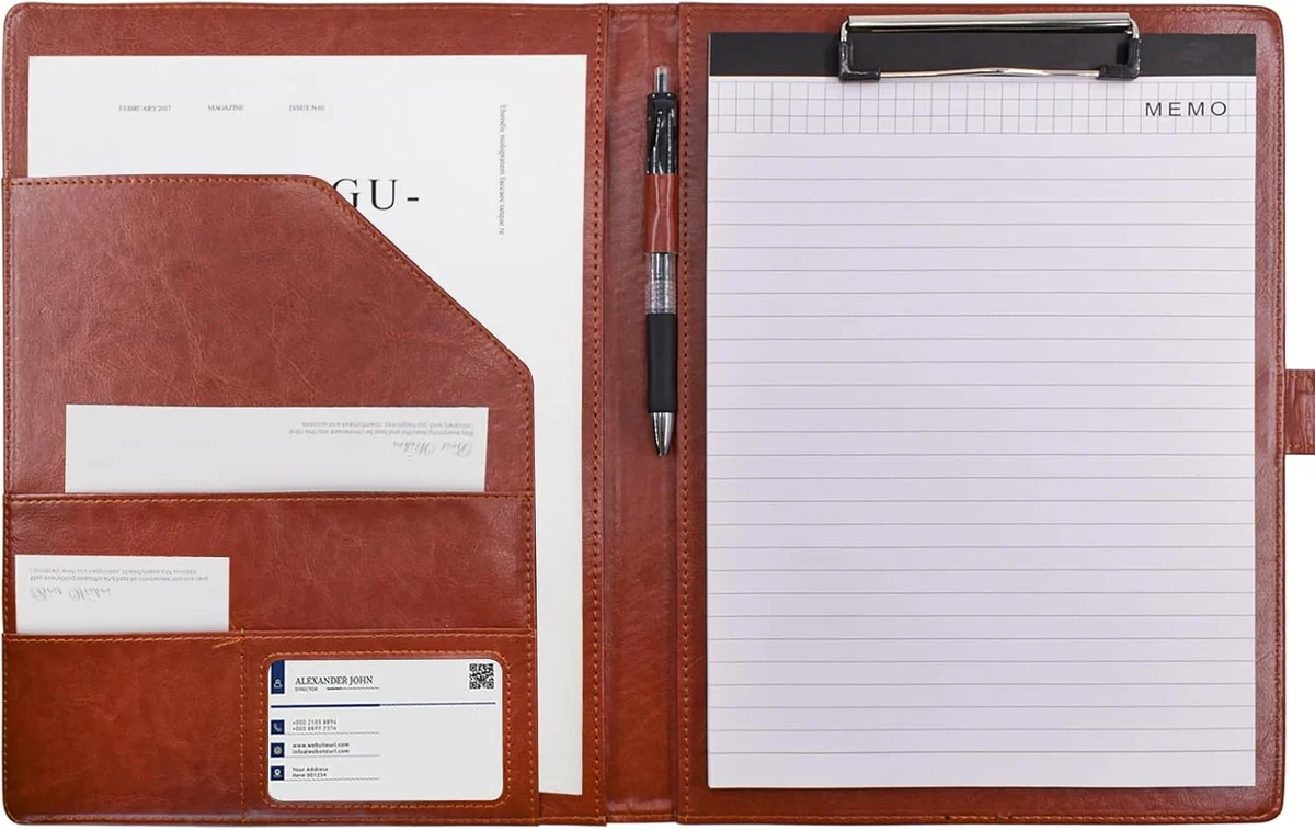 Leather Document Portfolio