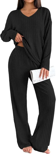 Women's Ribbed Lounge Set