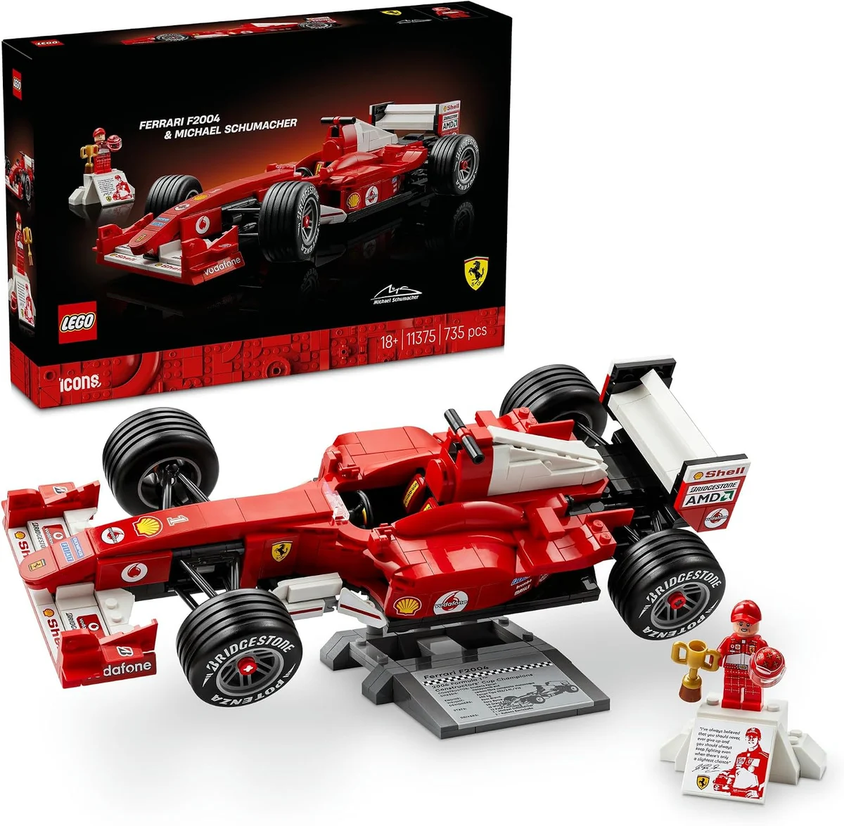 LEGO Ferrari F2004 & Michael Schumacher