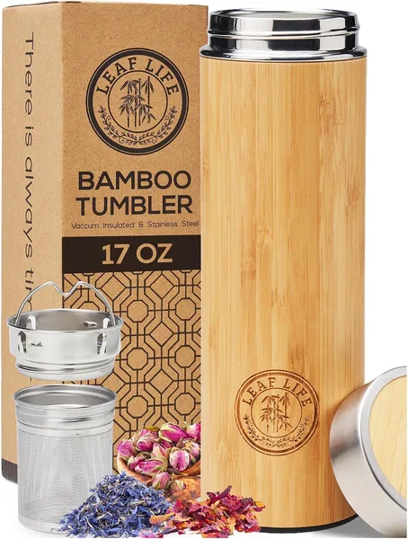 Bamboo Tea Infuser Travel Flask