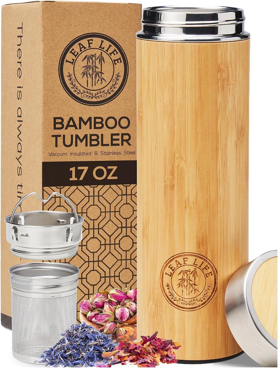 Bamboo Tea Infuser Travel Flask