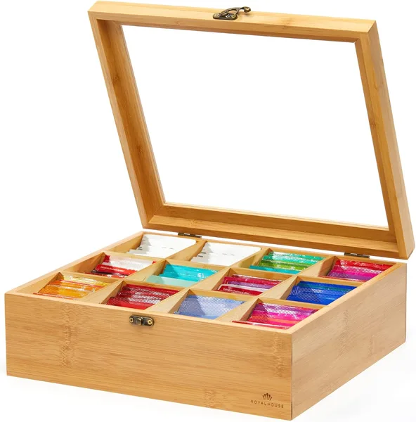 Bamboo Tea Storage Box
