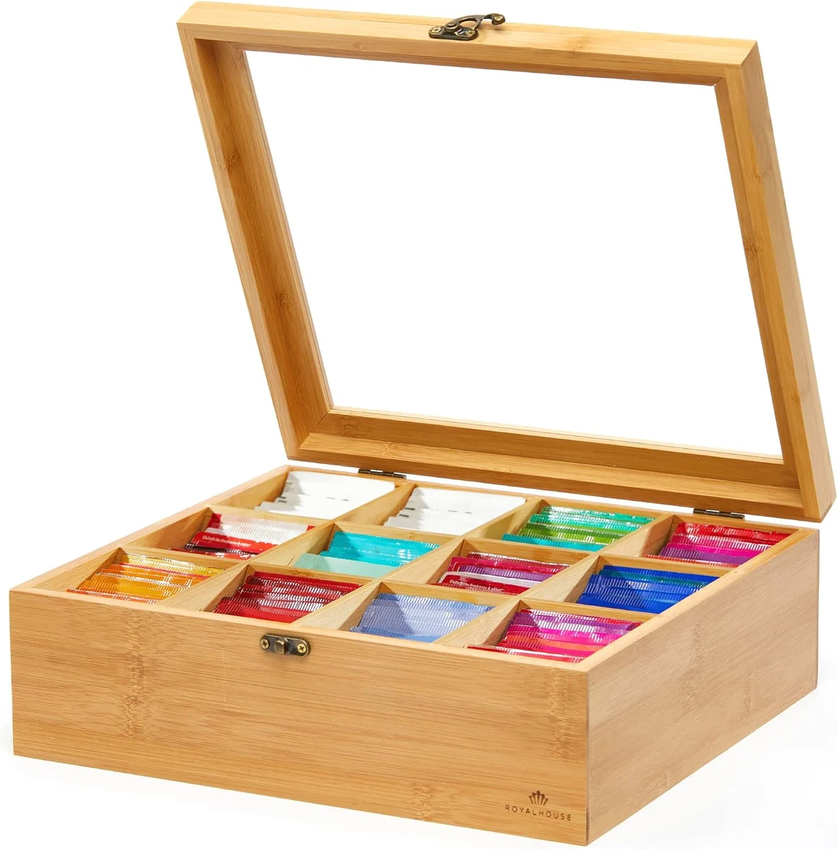 Bamboo Tea Storage Box