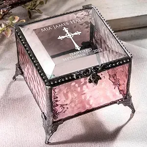 Personalised Glass Keepsake Box