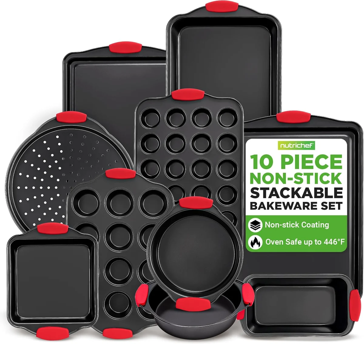 Nonstick Bakeware Set, 10 Pieces