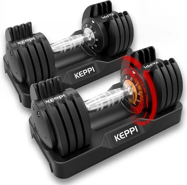 Quick-Adjust Dumbbell Pair