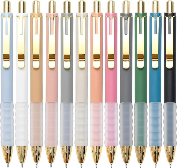 Gold Ballpoint Pens, Set of 12