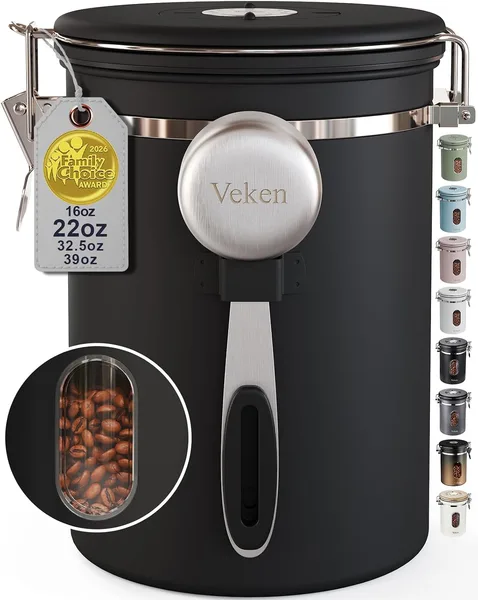 Coffee Storage Canister with Window
