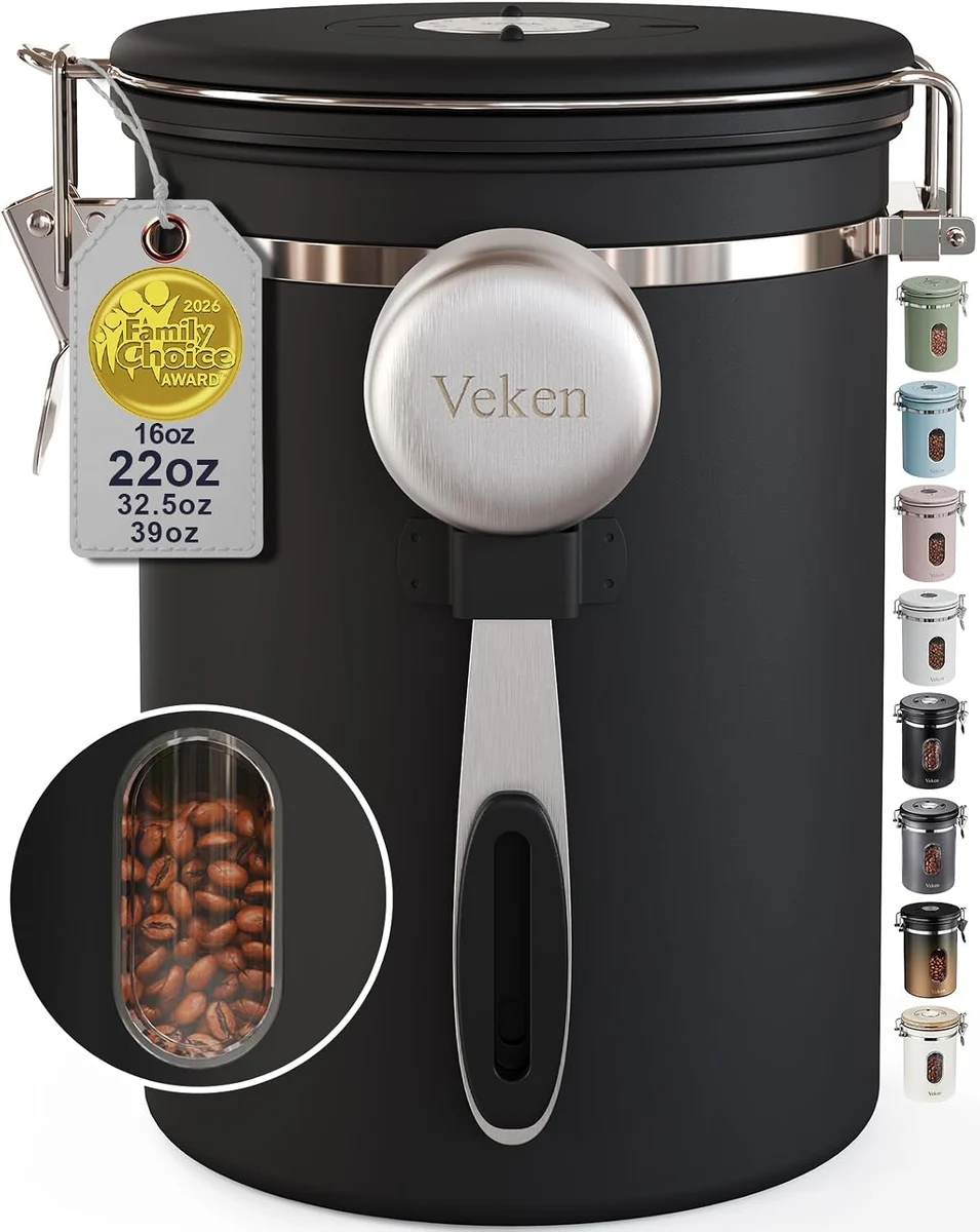 Coffee Storage Canister with Window