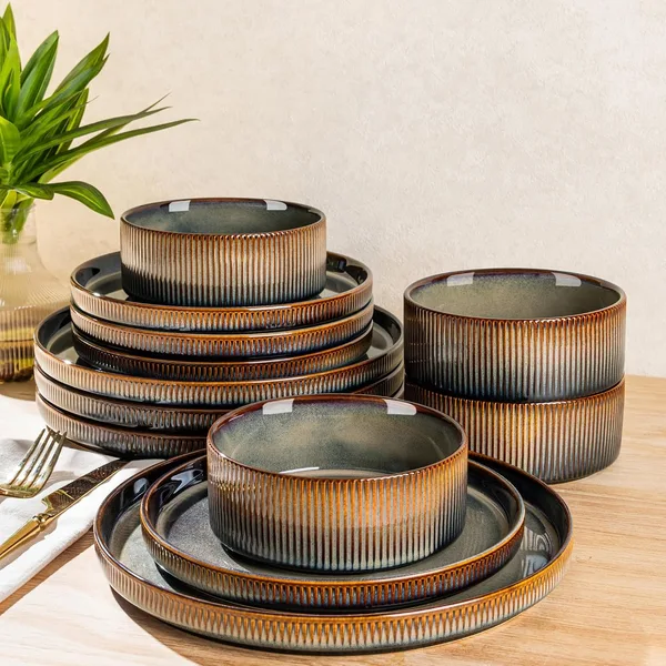 Ceramic Dinnerware Set for Four