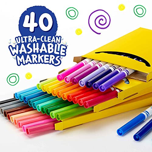 Crayola Ultra Clean Large Washable Crayons, 8 Count School Home Crafts  Washable
