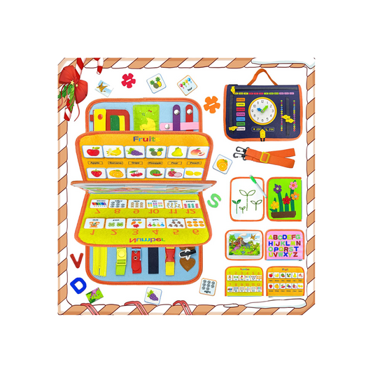 Montessori Educational Busy Board, Ages 3+