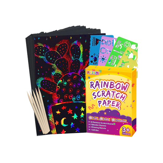 Scratch Paper Art Kit (60 Pieces)