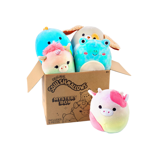 Squishmallow Soft Stuffed Animal Mystery Box (5-inch, 5 Pack)