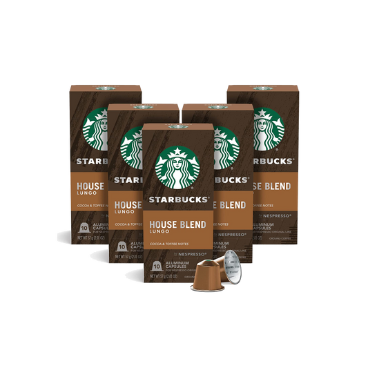 Starbucks Nespresso Medium Roast House Blend Coffee (50 Pack)