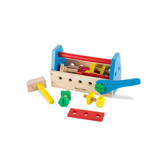 Wooden Toy Construction Tool Kit Set (24 Pieces)